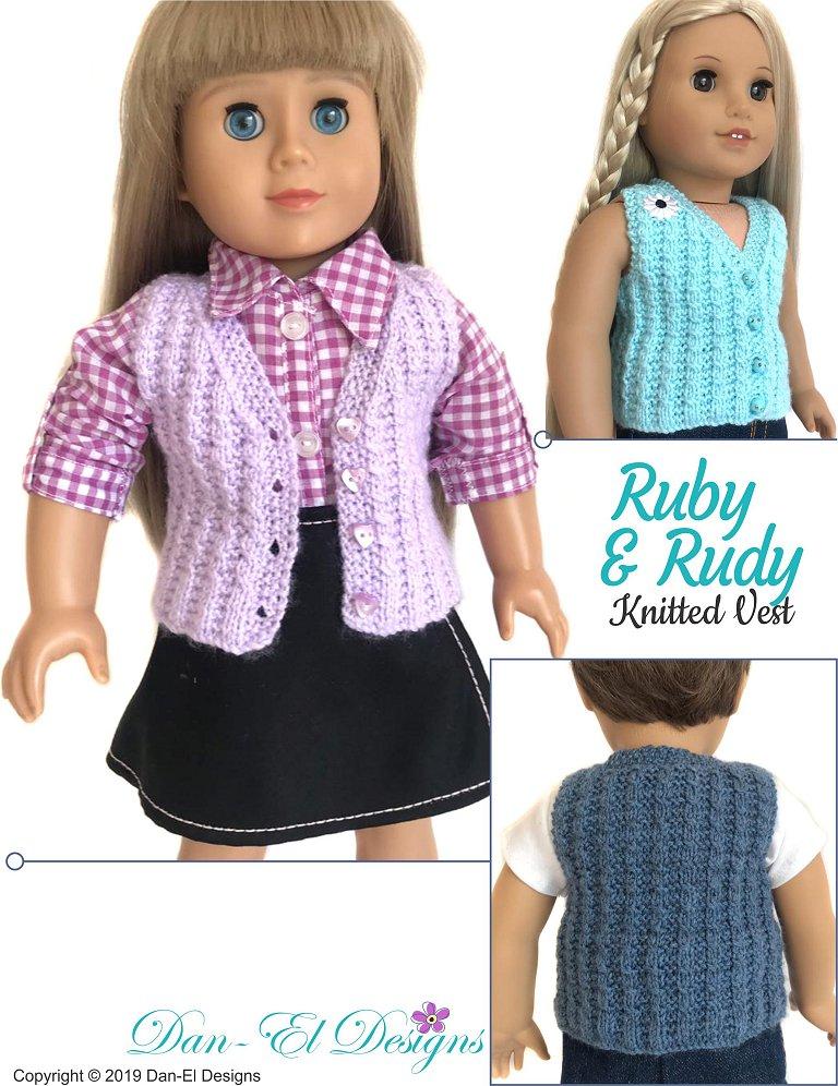 Ruby & Rudy 18" Doll Knitting Pattern