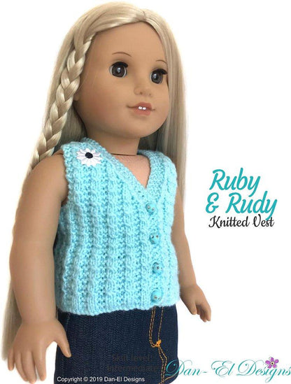 Ruby & Rudy 18" Doll Knitting Pattern