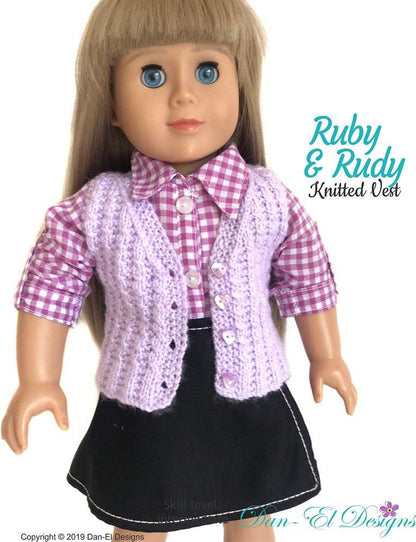 Ruby & Rudy 18" Doll Knitting Pattern