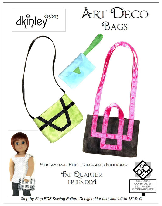 Art Deco Bags Accessory Pattern for 14-18" Dolls
