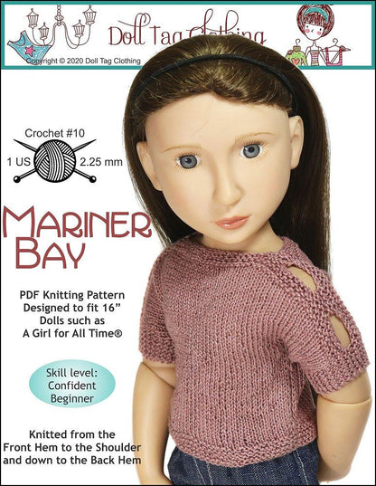 Mariner Bay Knitting Pattern for 16" A Girl For All Time Dolls