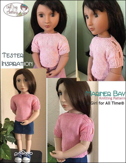 Mariner Bay Knitting Pattern for 16" A Girl For All Time Dolls