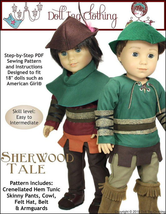 Sherwood Tale 18" Doll Clothes Pattern