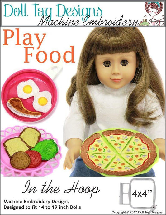 Doll Play Food Machine Embroidery Designs