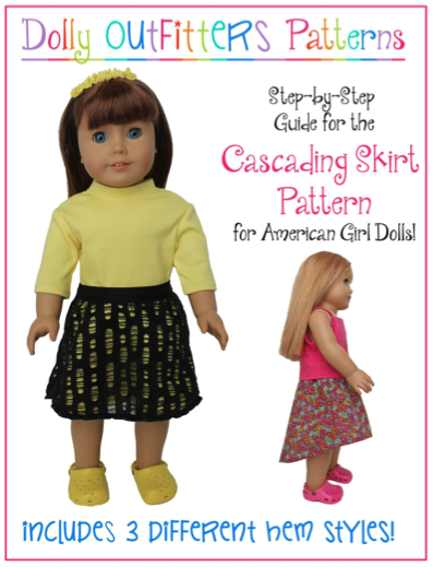Cascading Skirt 18" Doll Clothes