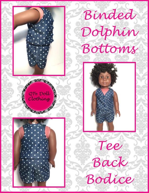 Dolphin Romper 18" Doll Clothes Pattern
