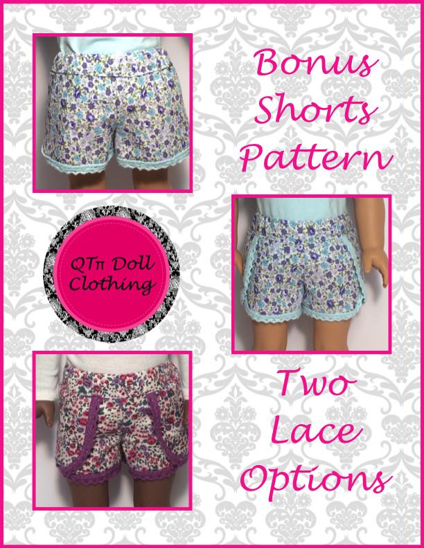 Dolphin Romper 18" Doll Clothes Pattern