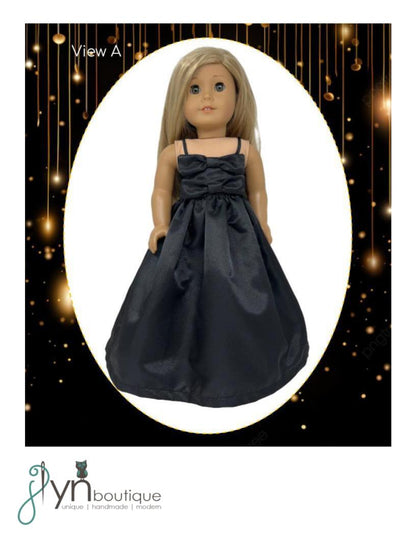 Double Bow Party Dress for 18" Doll Clothes Pattern