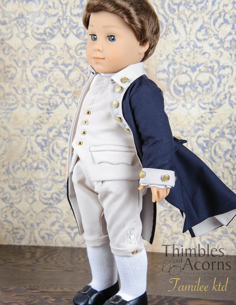 George Washington, Commander-in-Chief 18" Doll Clothes Pattern