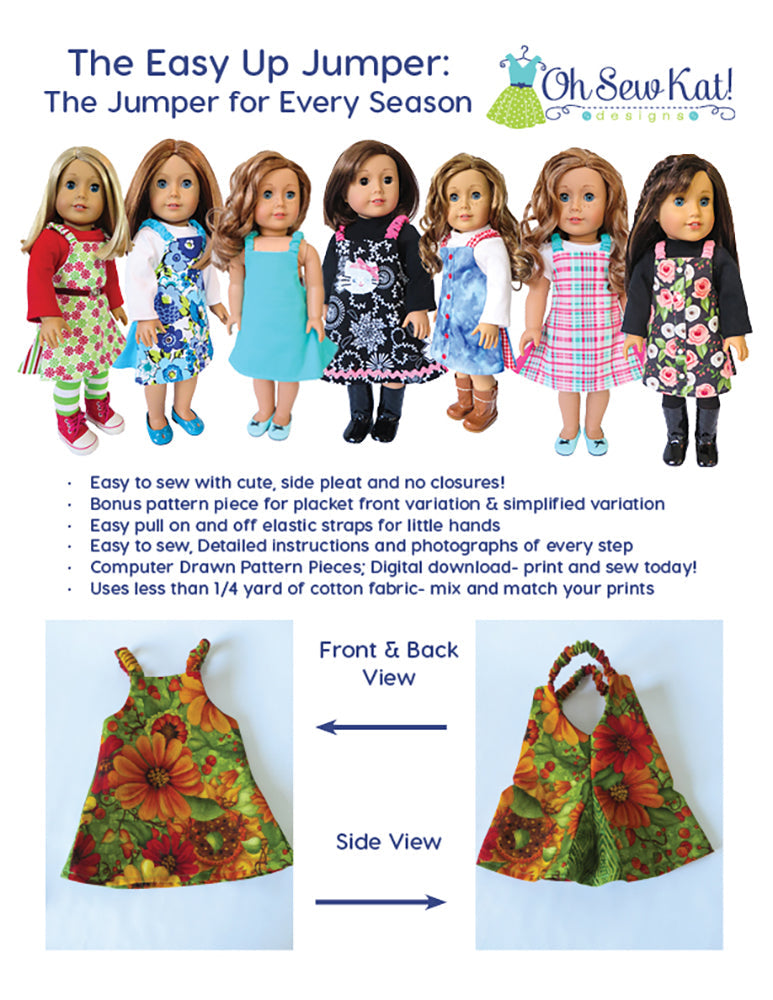 Easy Up! Jumper 18" Doll Clothes Pattern