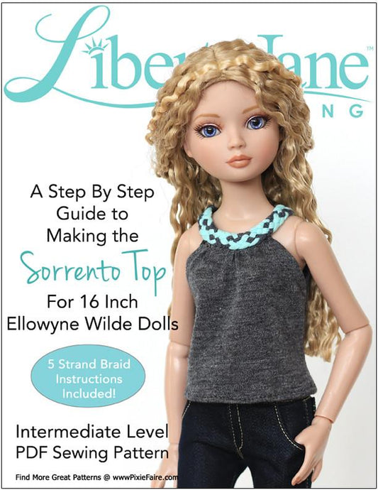 Sorrento Top Pattern for Ellowyne Dolls