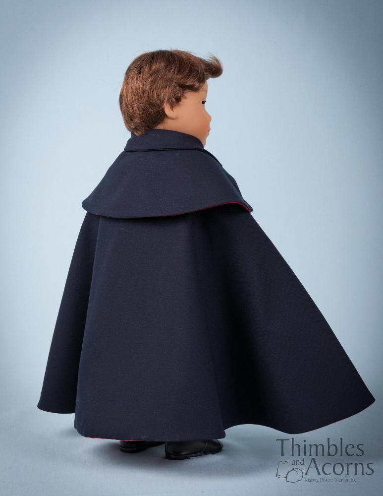 Regimental Cloak 18" Doll Clothes Pattern