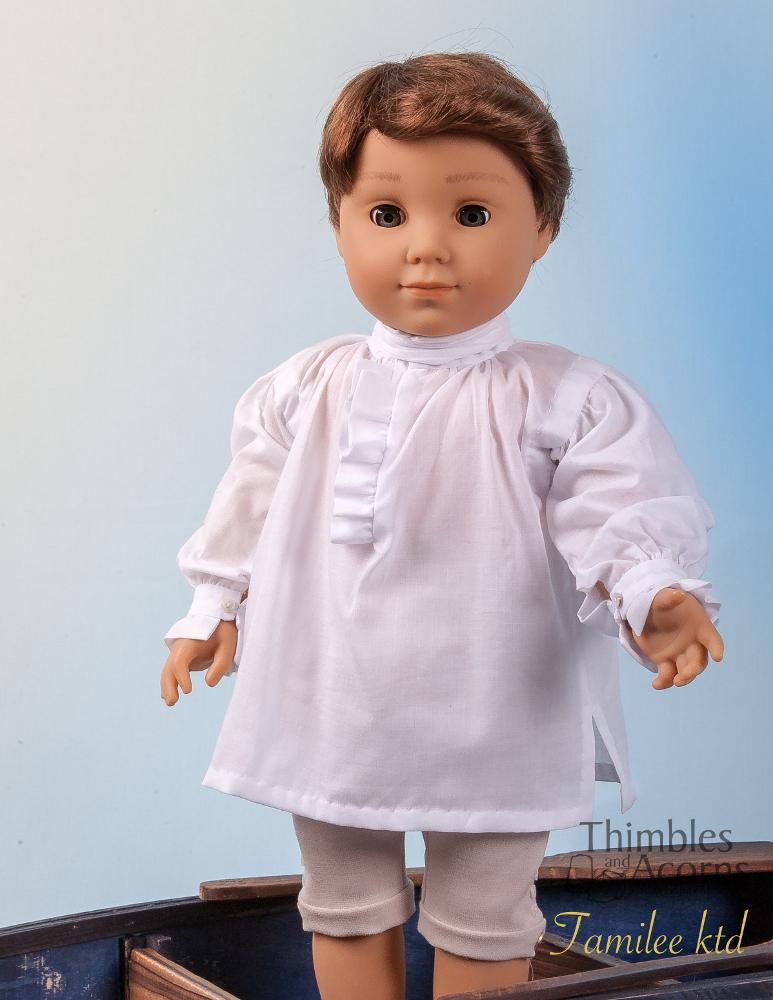 18th Century Shirt 18" Doll Clothes Pattern
