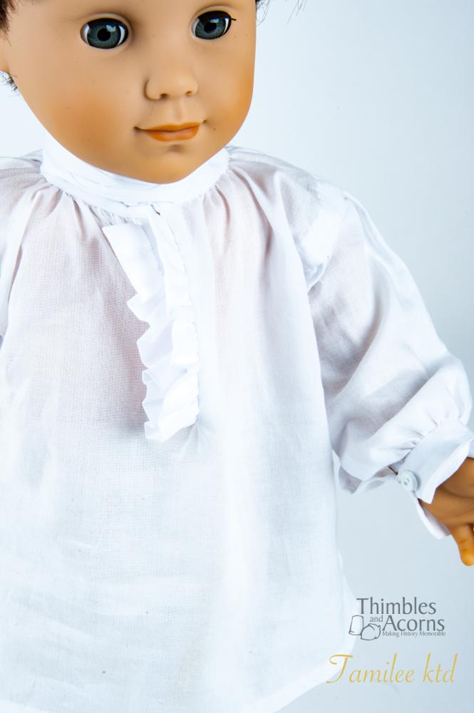 18th Century Shirt 18" Doll Clothes Pattern