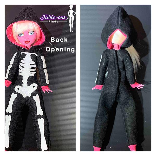Fanciful Pajamas with Sleep Mask Pattern for 17 Inch Fashion Dolls