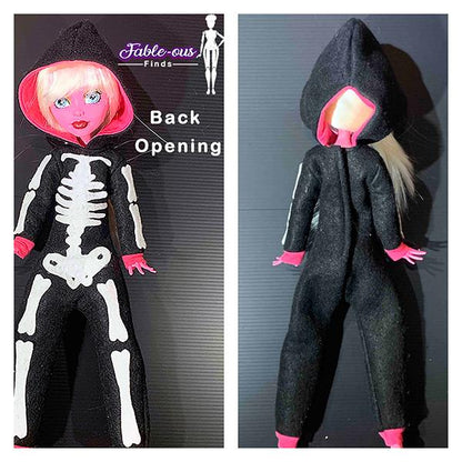 Fanciful Pajamas with Sleep Mask Pattern for 17 Inch Fashion Dolls