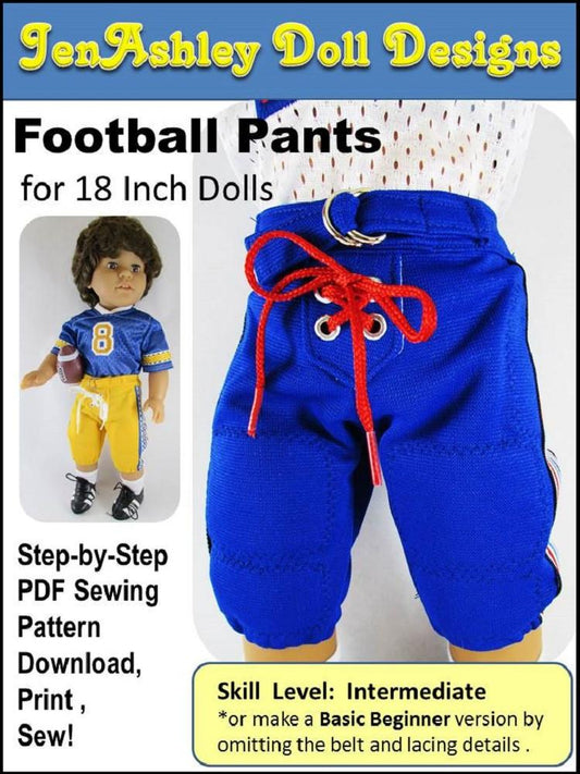 Football Pants 18" Doll Clothes