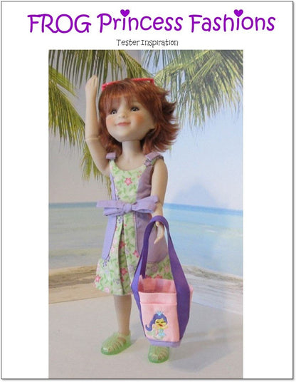 Key West Wrap Dress, Top, Skirt, and Bag Doll Clothes Pattern for Ruby Red Fashion Friends®