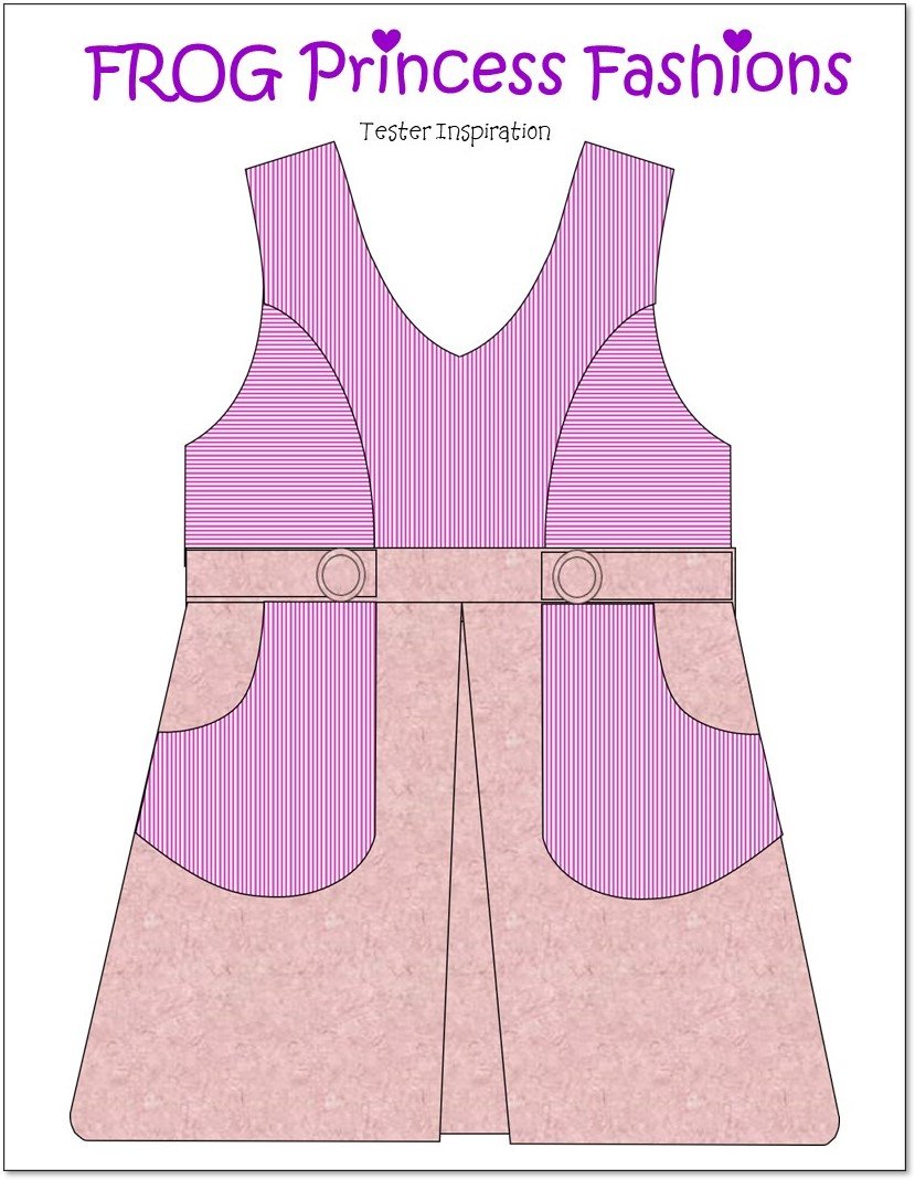 Key West Wrap Dress, Top, Skirt, and Bag Doll Clothes Pattern for Ruby Red Fashion Friends®