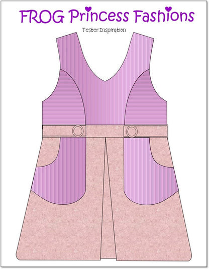 Key West Wrap Dress, Top, Skirt, and Bag Doll Clothes Pattern for Ruby Red Fashion Friends®