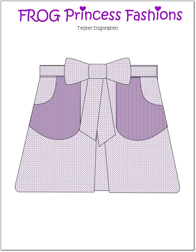 Key West Wrap Dress, Top, Skirt, and Bag Doll Clothes Pattern for Ruby Red Fashion Friends®