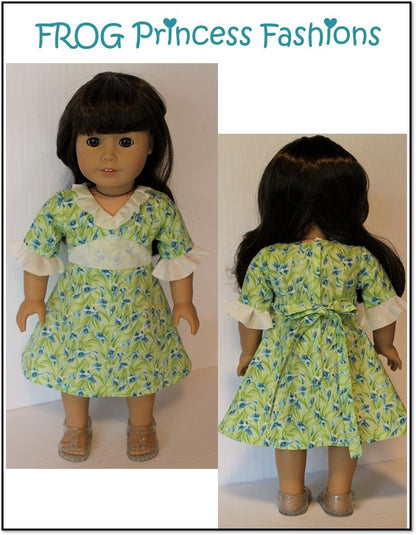 Carolina Girl Dress 18" Doll Clothes Pattern