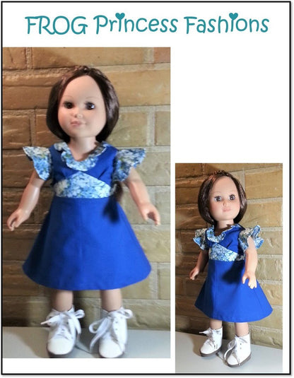 Carolina Girl Dress 18" Doll Clothes Pattern