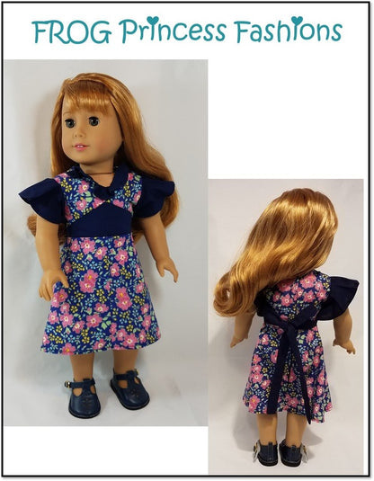 Carolina Girl Dress 18" Doll Clothes Pattern