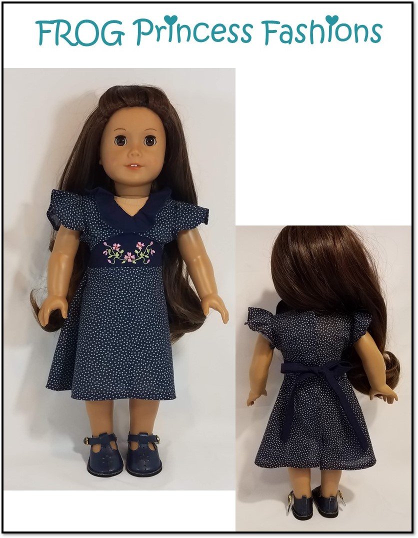 Carolina Girl Dress 18" Doll Clothes Pattern