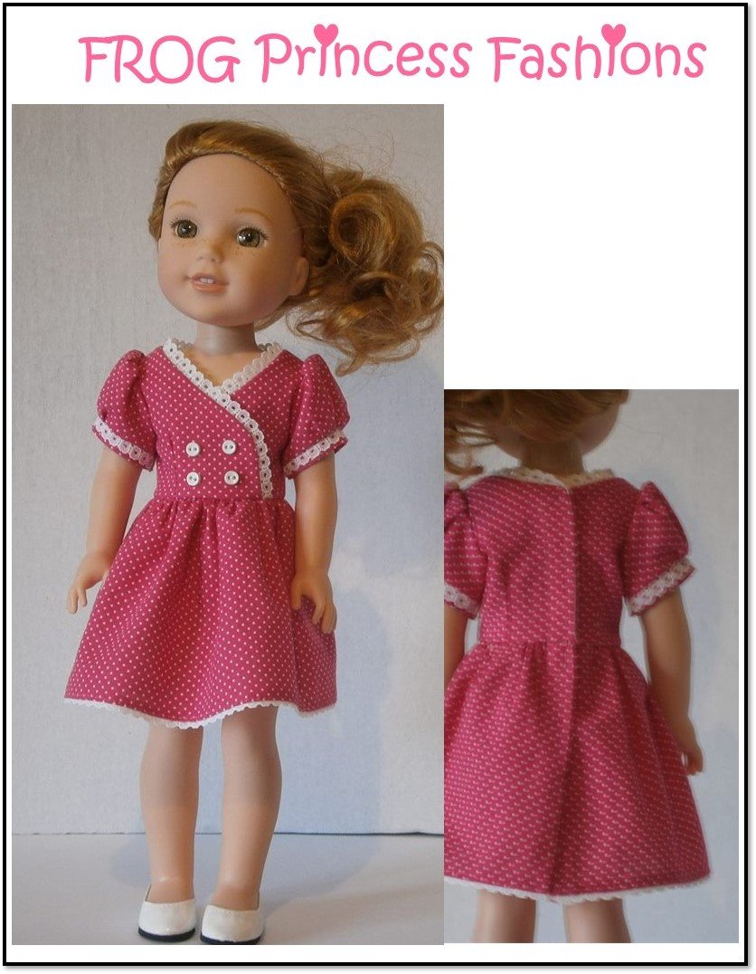 Charm School Dress 14.5" Doll Clothes Pattern
