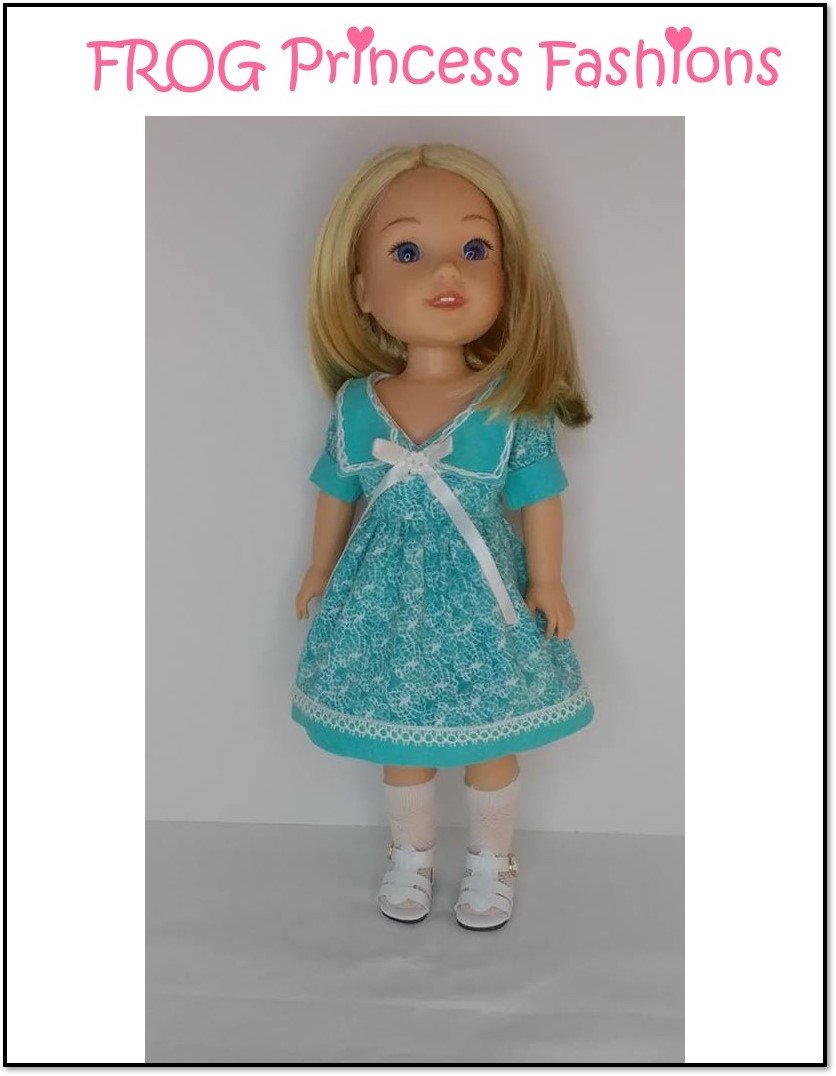 Charm School Dress 14.5" Doll Clothes Pattern