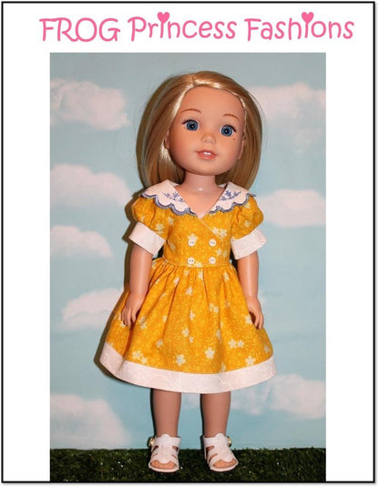 Charm School Dress 14.5" Doll Clothes Pattern