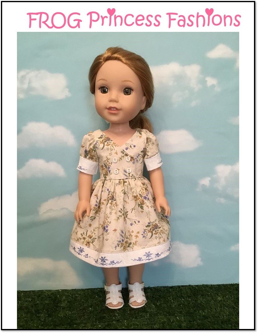 Charm School Dress 14.5" Doll Clothes Pattern