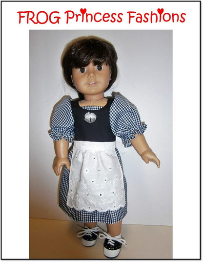 Edelweiss Dress Set 18" Doll Clothes Pattern