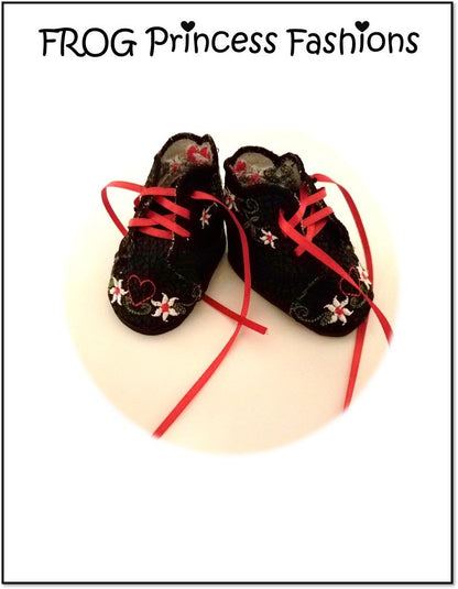 Edelweiss Shoes 18" Doll Machine Embroidery Design