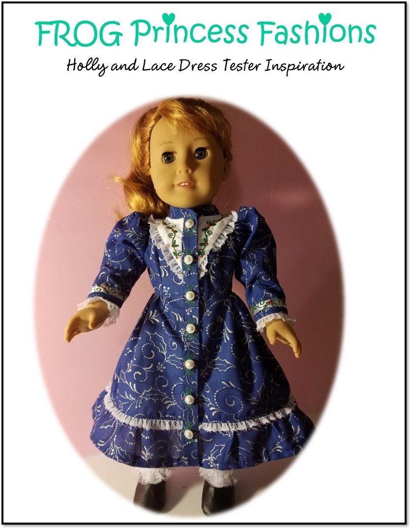 Holly and Lace Dress 18" Doll Clothes Pattern