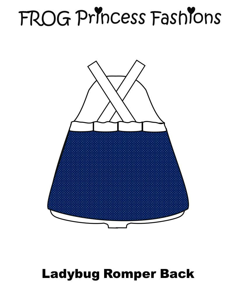 Ladybug Romper 18" Doll Clothes Pattern