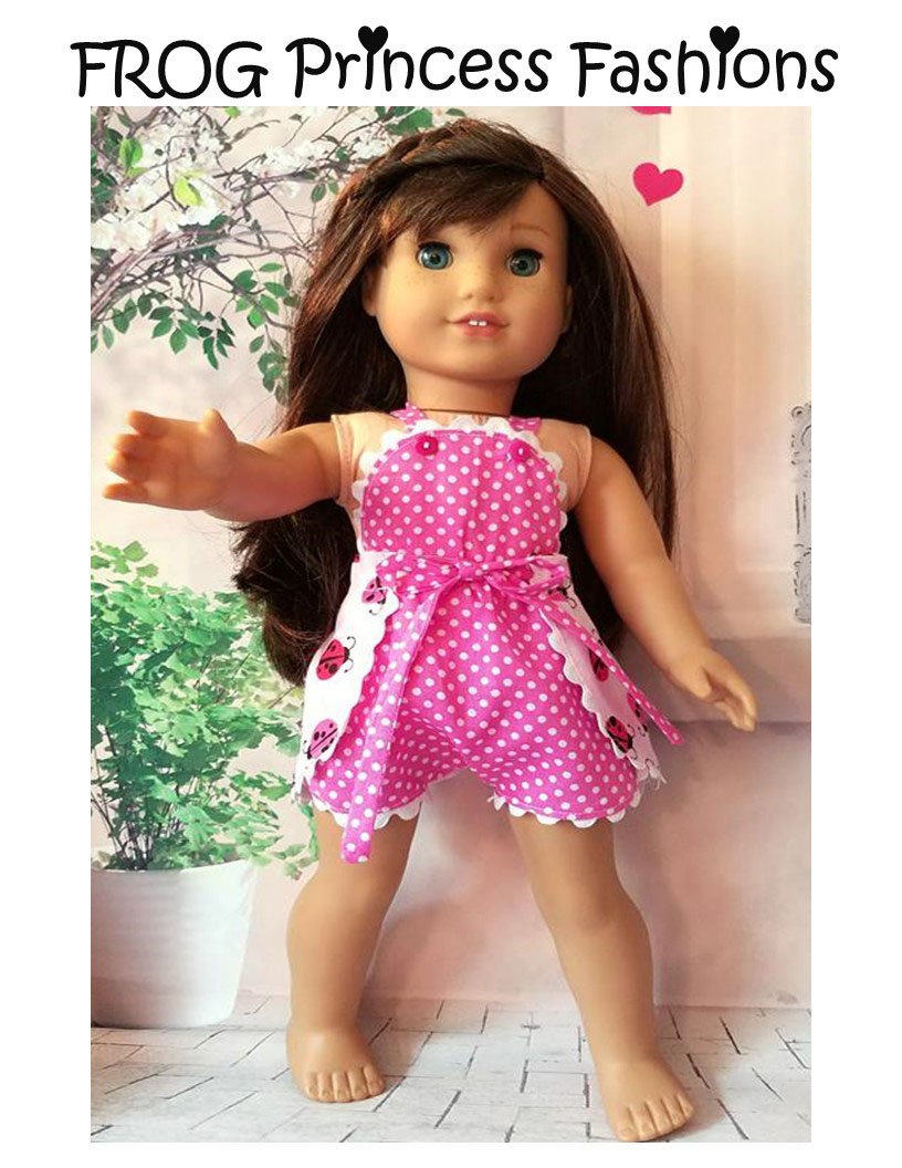 Ladybug Romper 18" Doll Clothes Pattern