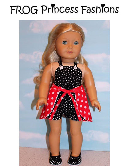 Ladybug Romper 18" Doll Clothes Pattern