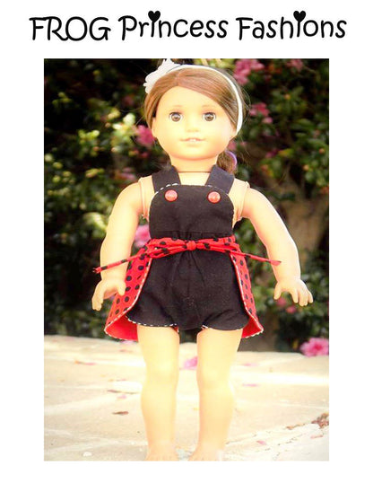 Ladybug Romper 18" Doll Clothes Pattern