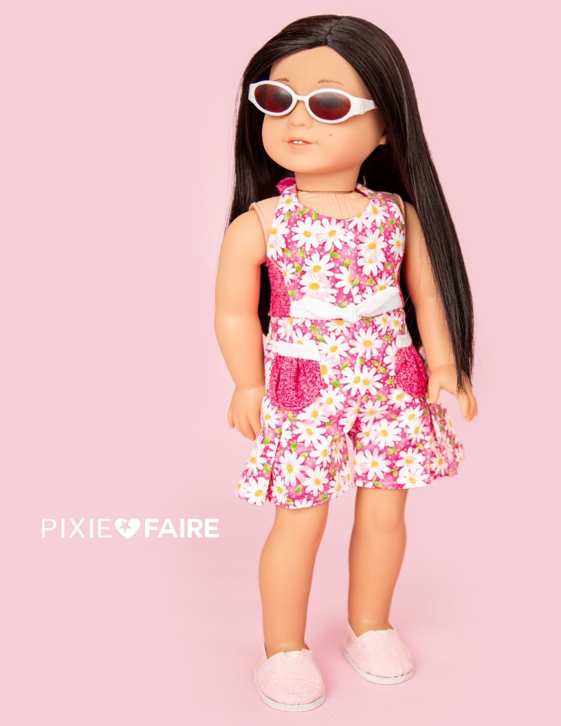 Retro Romper 18" Doll Clothes Pattern
