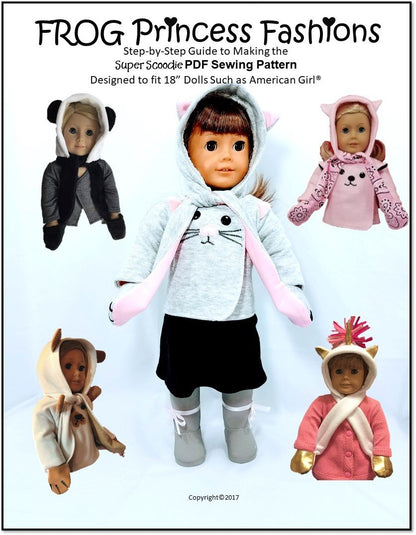 Super Scoodie 18" Doll Clothes Pattern