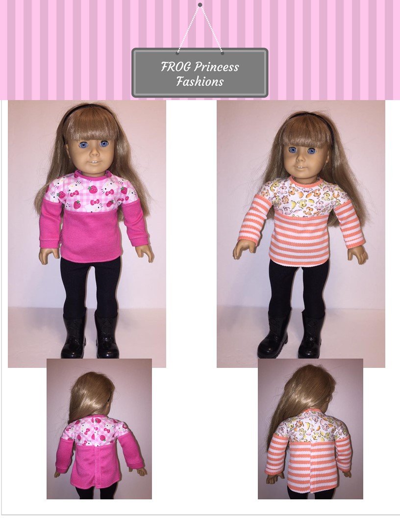Tulsa Tunic 18" Doll Clothes Pattern