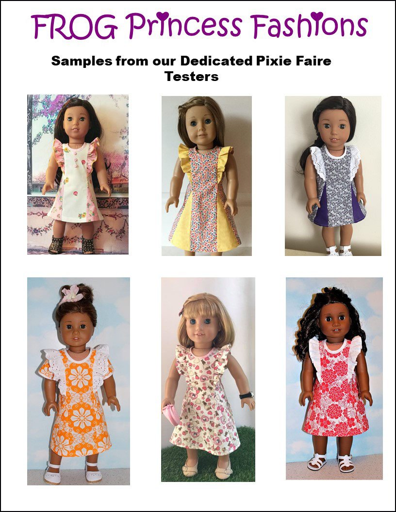Waikiki Waves Dress 18" Doll Clothes Pattern