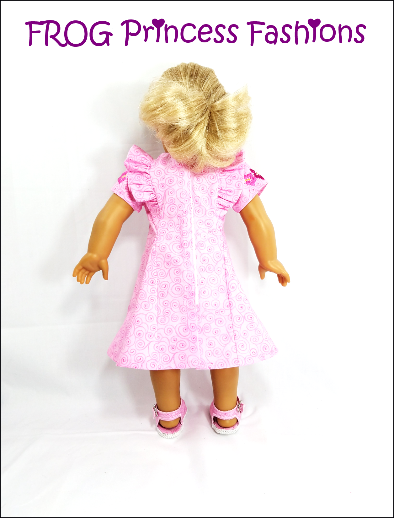 Waikiki Waves Dress 18" Doll Clothes Pattern
