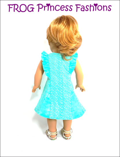 Waikiki Waves Dress 18" Doll Clothes Pattern