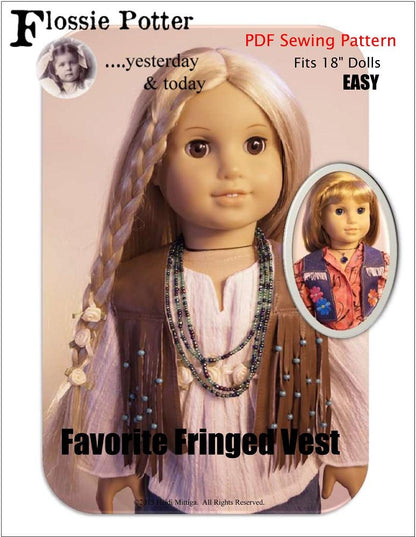 Favorite Fringed Vest 18" Doll Clothes