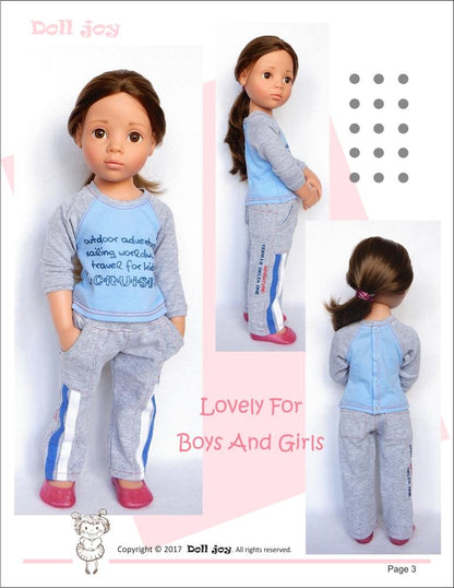 Active Pants Pattern for 19" Gotz Dolls