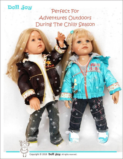 Windbreaker Jacket Pattern for 19" Gotz Dolls