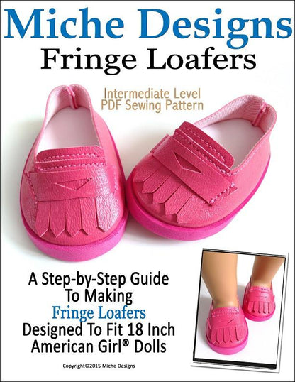 Fringe Loafers 18" Doll Shoes